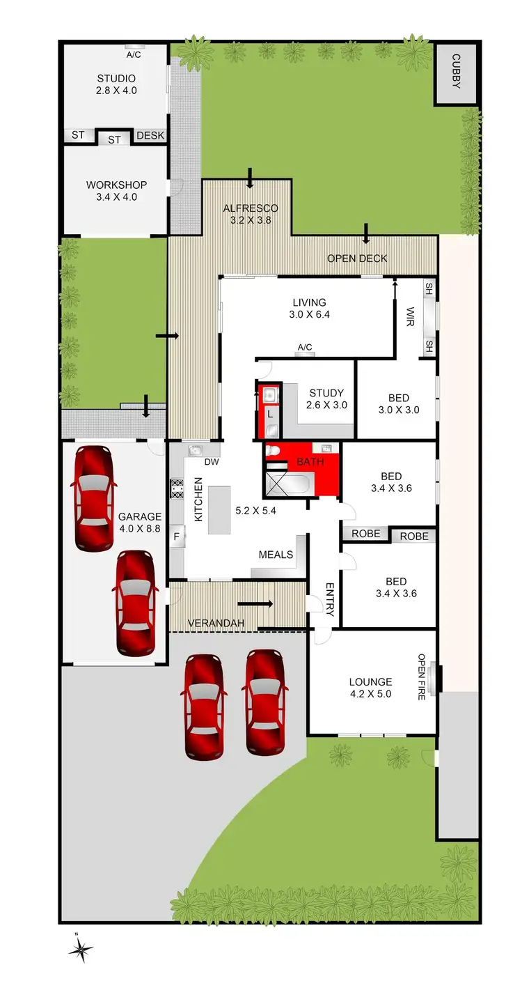 Floorplan of Homely house listing, 3 Spring Street, Belmont VIC 3216