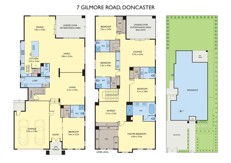 Floorplan of Homely house listing, 7 Gilmore Road, Doncaster VIC 3108