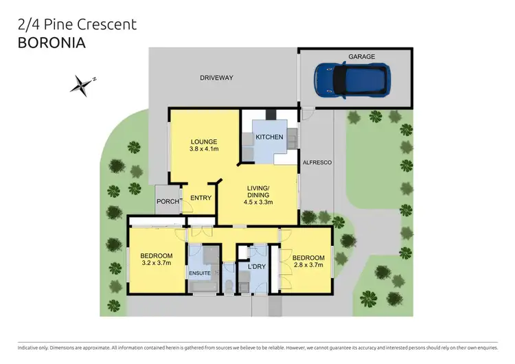 Floorplan of Homely house listing, 2/4 Pine Crescent, Boronia VIC 3155