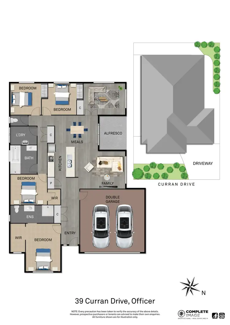 Floorplan of Homely house listing, 39 Curran Drive, Officer VIC 3809
