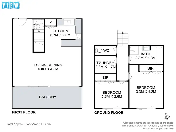 Floorplan of Homely apartment listing, 3/287 Churchill Avenue, Sandy Bay TAS 7005