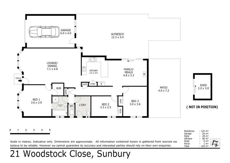 Floorplan of Homely house listing, 21 Woodstock Close, Sunbury VIC 3429