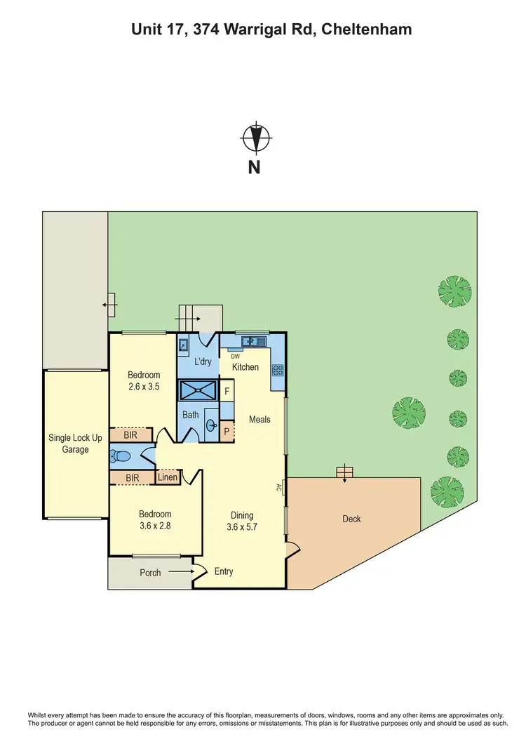 Floorplan of Homely unit listing, 17/374 Warrigal Road, Cheltenham VIC 3192