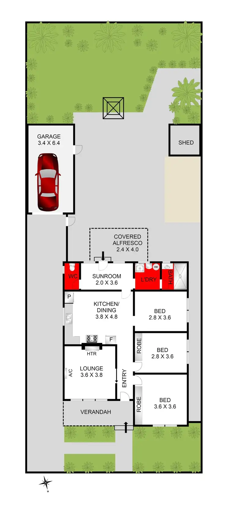 Floorplan of Homely house listing, 13 Crofton Street, Geelong West VIC 3218