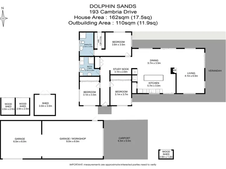 Floorplan of Homely house listing, 193 Cambria Drive, Dolphin Sands TAS 7190