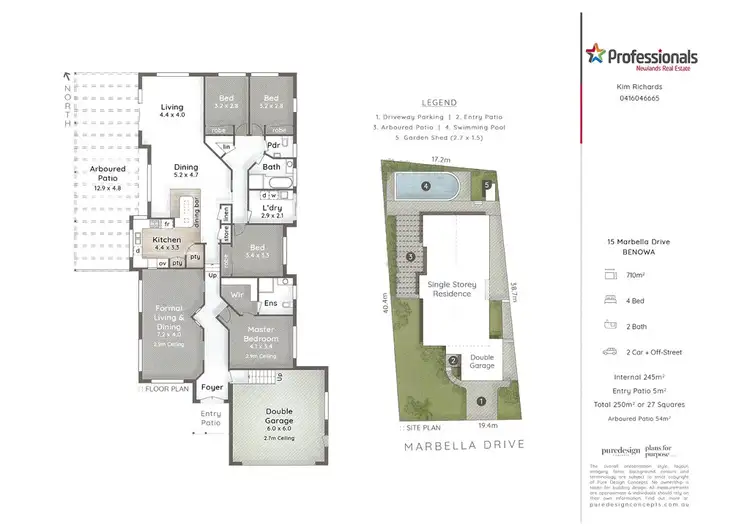 Floorplan of Homely house listing, 15 Marbella Drive, Benowa Waters QLD 4217