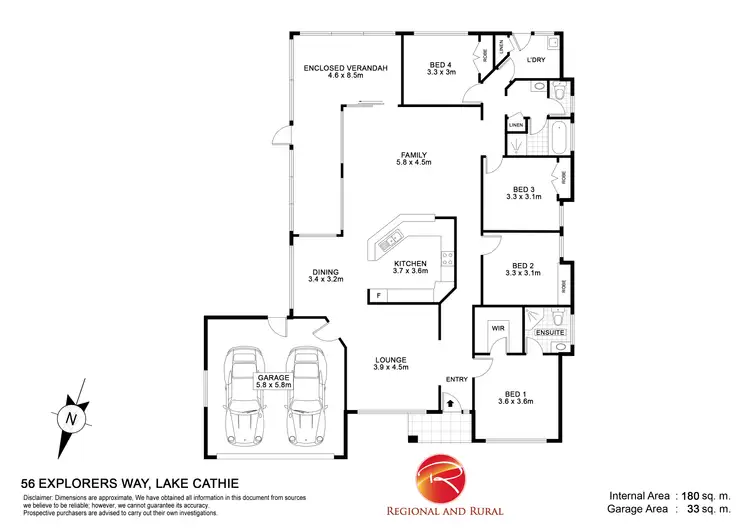 Floorplan of Homely house listing, 56 Explorers Way, Lake Cathie NSW 2445