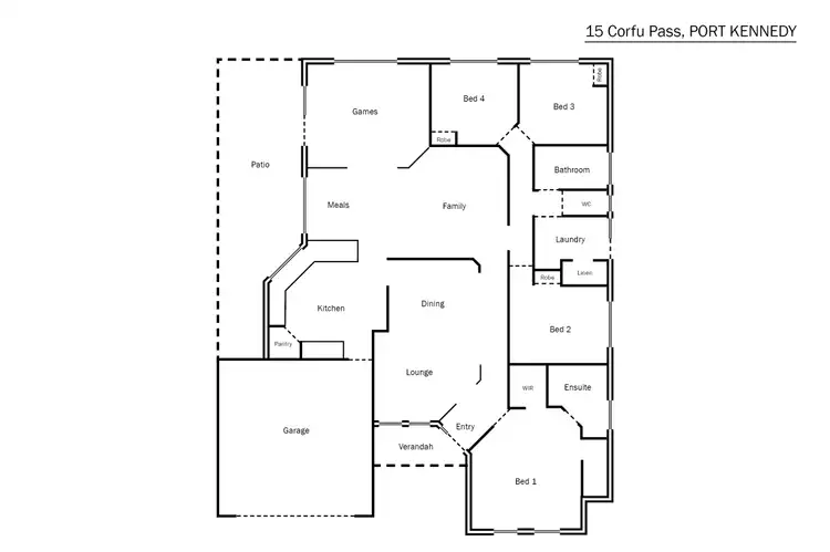 Floorplan of Homely house listing, 15 Corfu Pass, Port Kennedy WA 6172