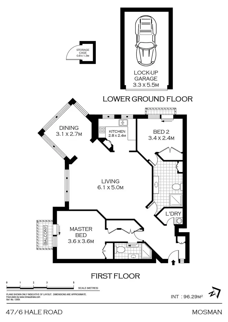 Floorplan of Homely apartment listing, 47/6 Hale Road, Mosman NSW 2088