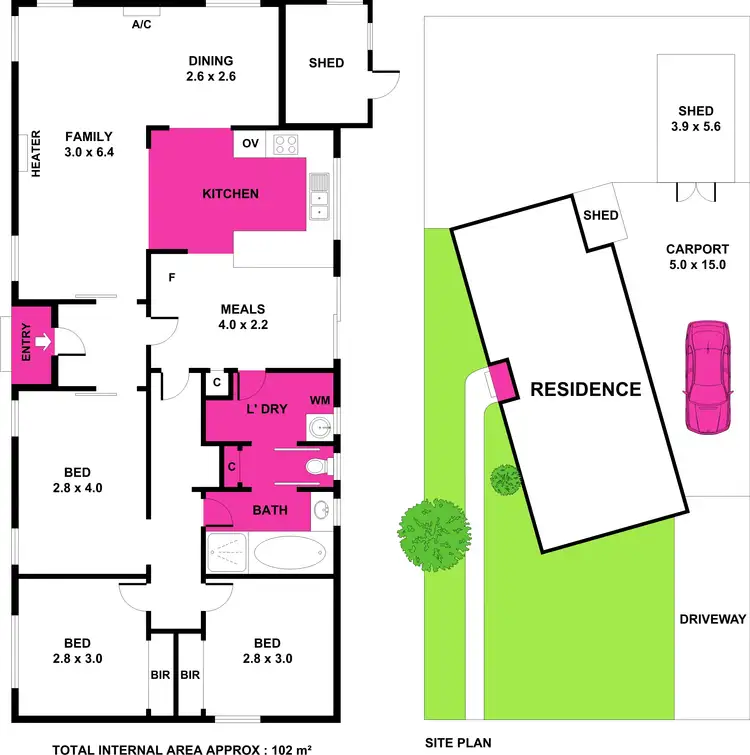 Floorplan of Homely house listing, 42 Carmarthen Drive, Corio VIC 3214