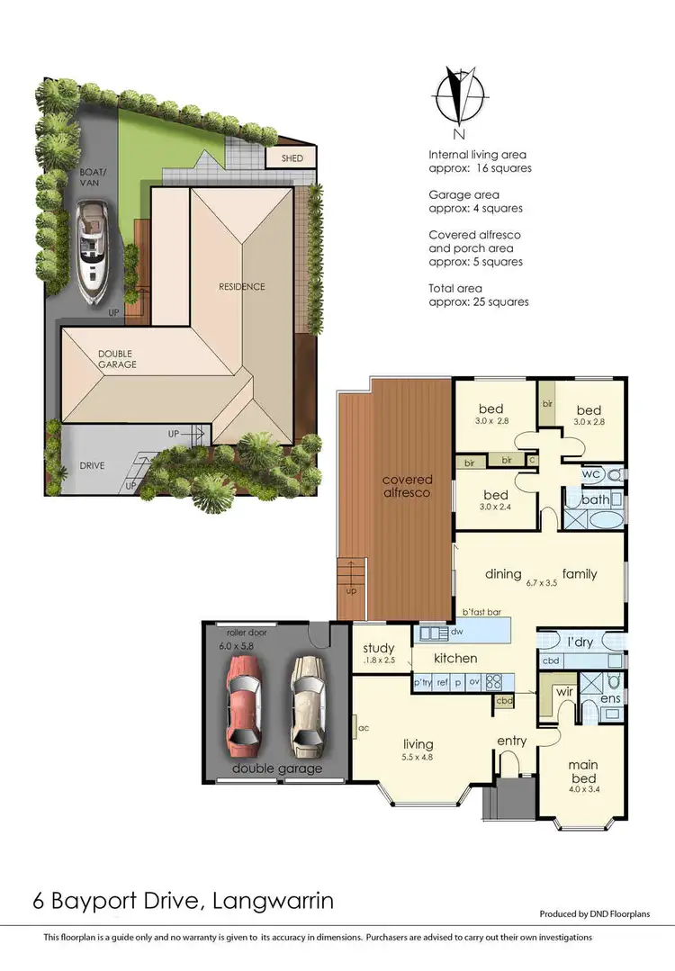 Floorplan of Homely house listing, 6 Bayport Drive, Langwarrin VIC 3910