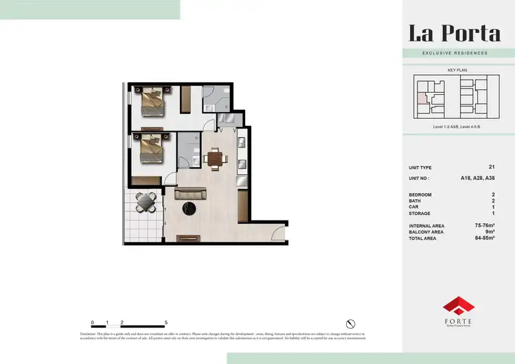 Floorplan of Homely apartment listing, A18/3-5 Porter Street, Ryde NSW 2112