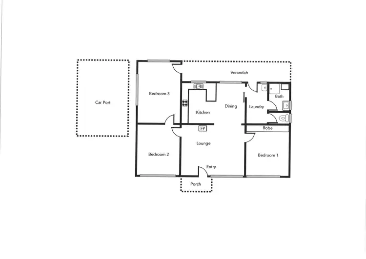 Floorplan of Homely house listing, 89 Scott Road, Halls Gap VIC 3381
