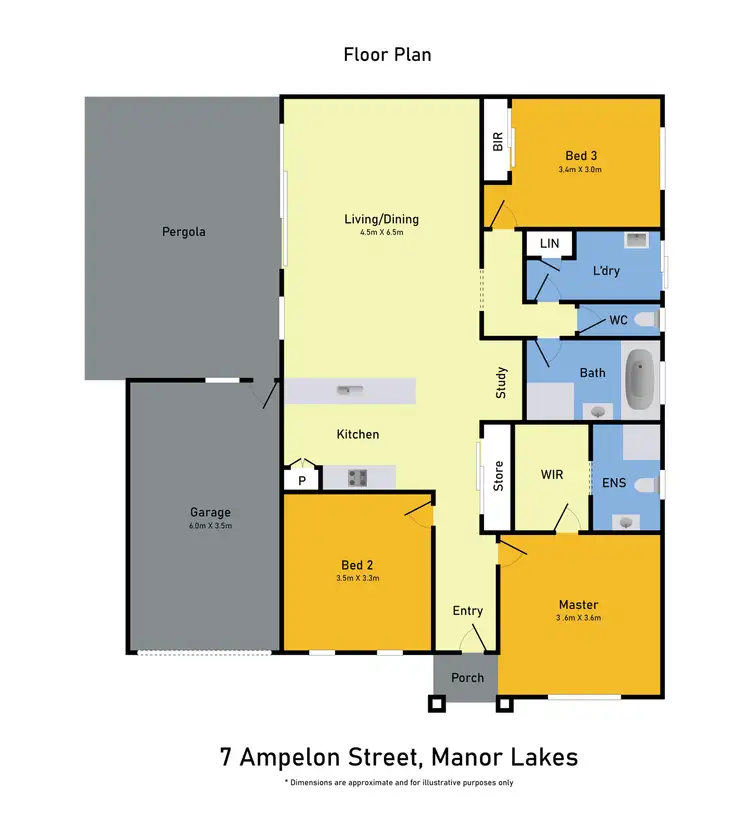 Floorplan of Homely house listing, 7 Ampelon Street, Manor Lakes VIC 3024