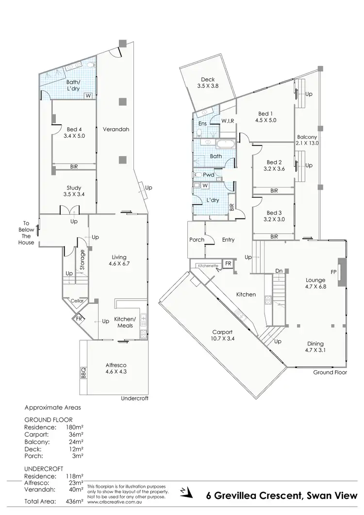 Floorplan of Homely house listing, 6 Grevillea Crescent, Swan View WA 6056