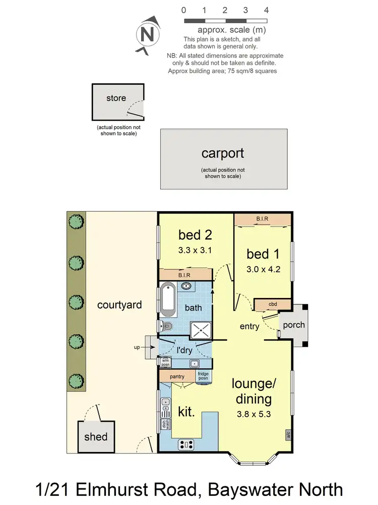 Floorplan of Homely unit listing, 1/21 Elmhurst Road, Bayswater North VIC 3153