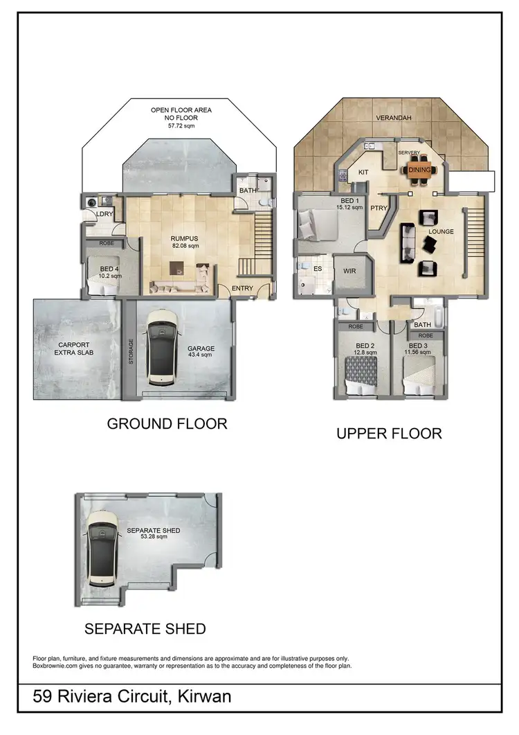 Floorplan of Homely house listing, 59 Riviera Circuit, Kirwan QLD 4817