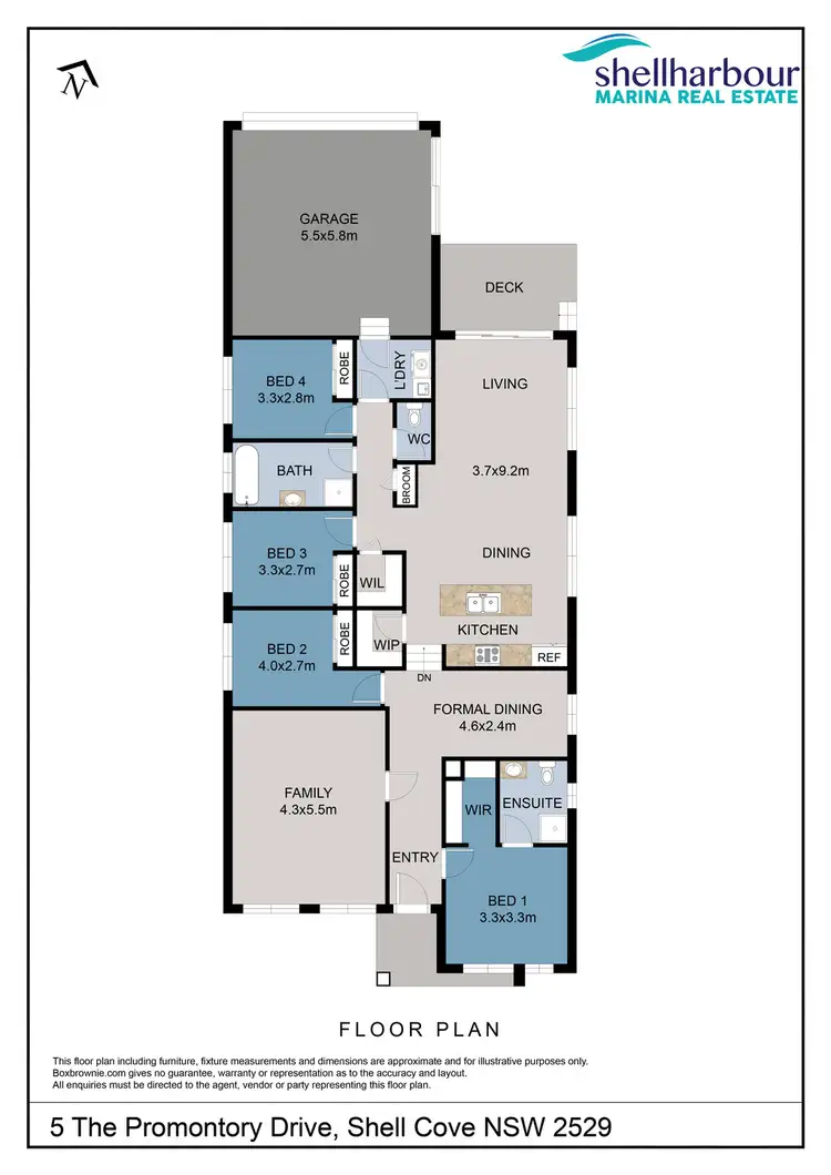 Floorplan of Homely house listing, 5 The Promontory Drive, Shell Cove NSW 2529