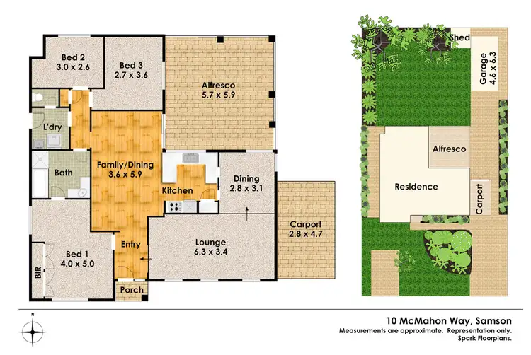 Floorplan of Homely house listing, 10 McMahon Way, Samson WA 6163