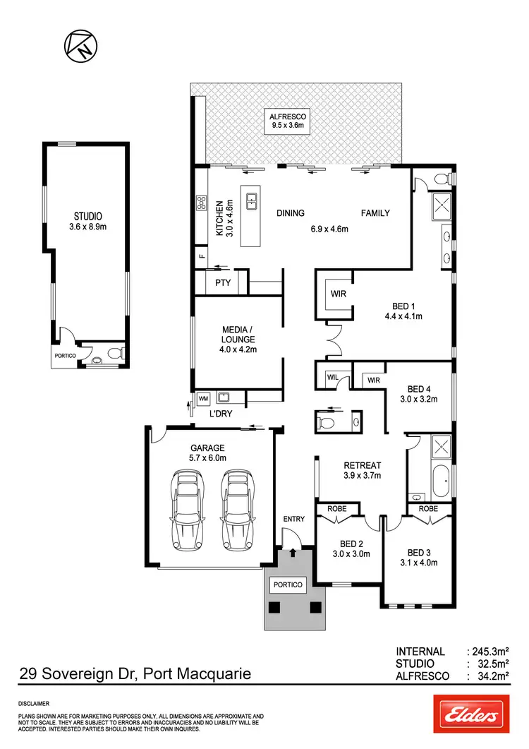 Floorplan of Homely house listing, 29 Sovereign Drive, Thrumster NSW 2444