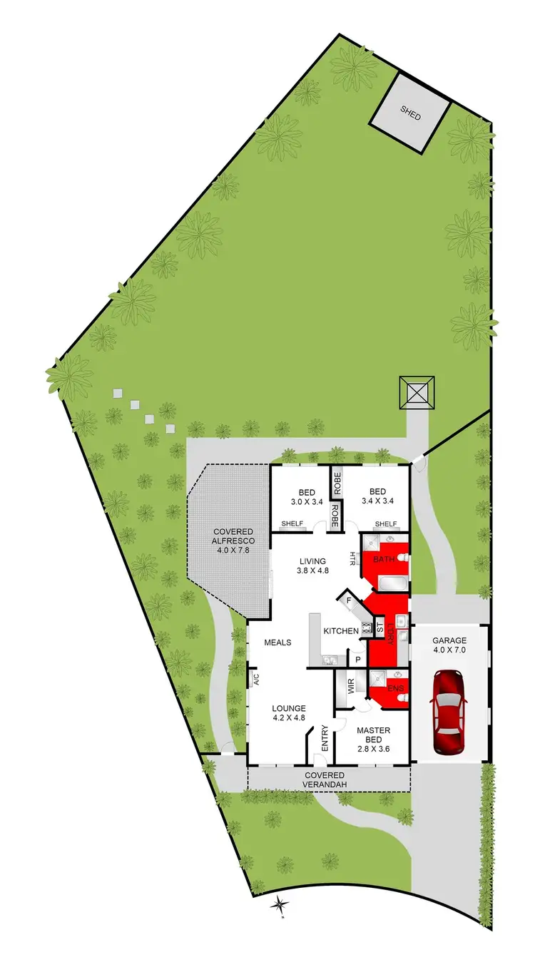 Floorplan of Homely house listing, 10 Patricia Court, Drysdale VIC 3222