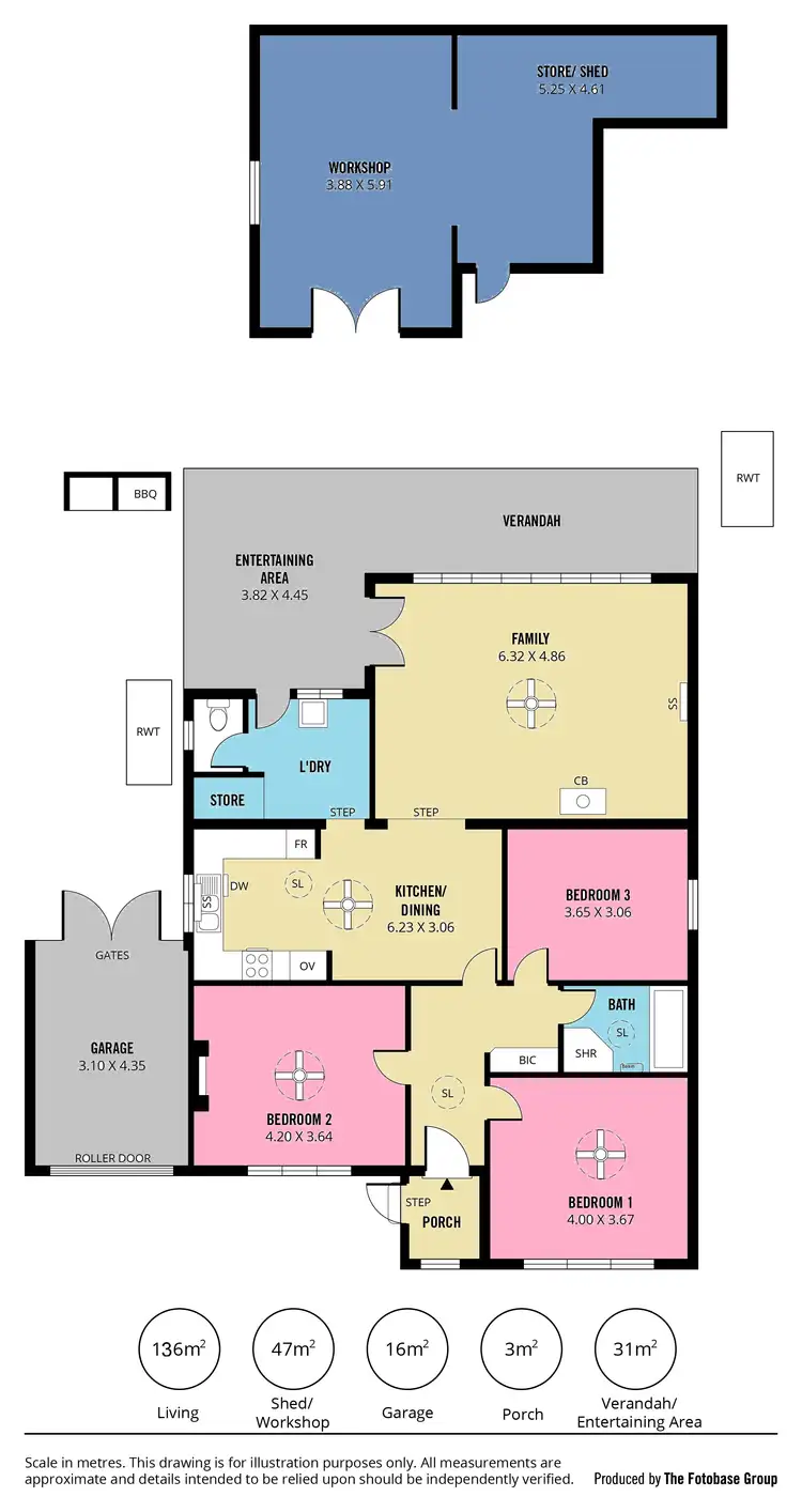 Floorplan of Homely house listing, 224 Fletcher Road, Largs Bay SA 5016