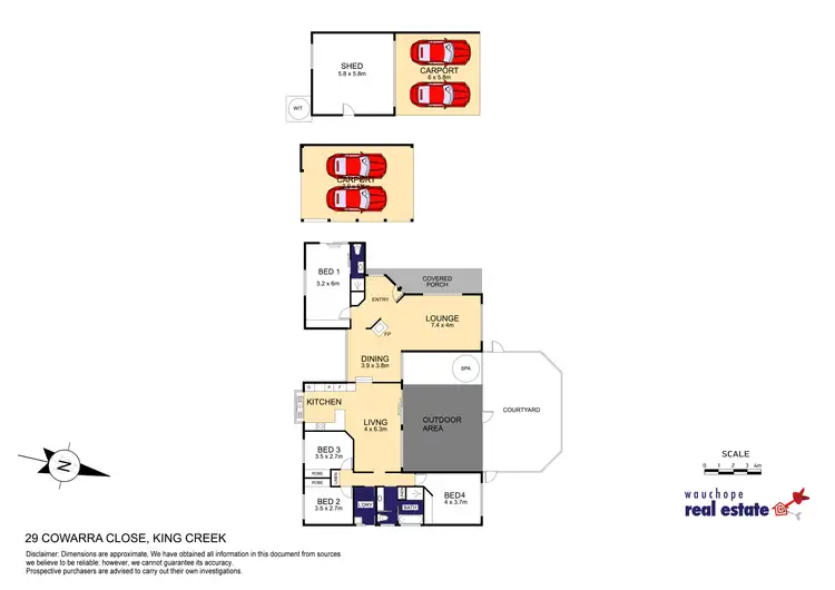 Floorplan of Homely rural property listing, 29 Cowarra Close, King Creek NSW 2446