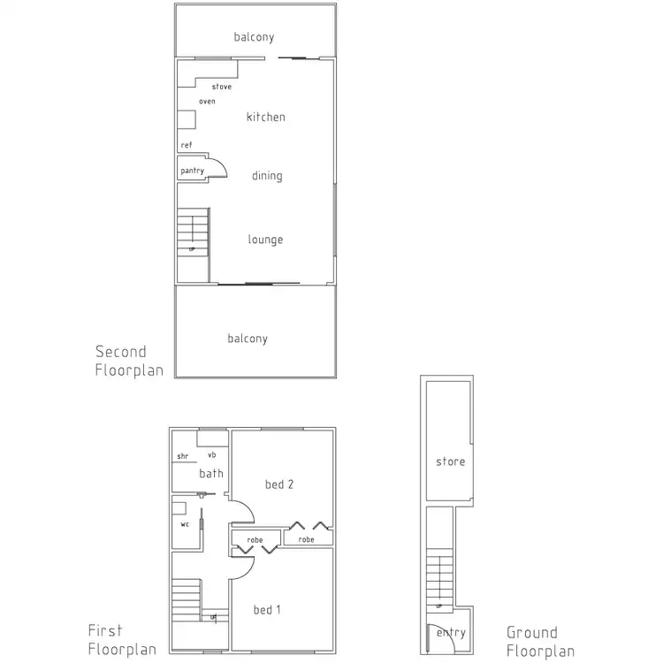Floorplan of Homely unit listing, 2/5-7 Acacia St, Sandy Point VIC 3959