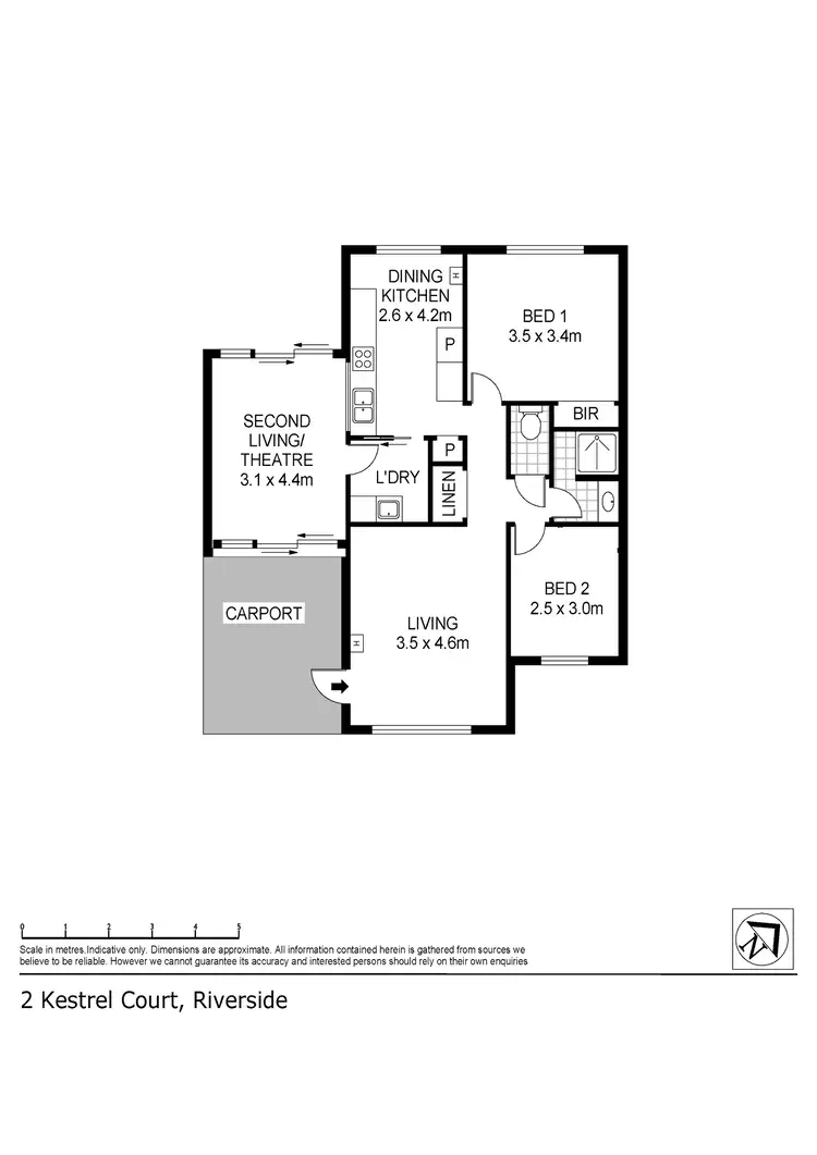 Floorplan of Homely house listing, 2/2 Kestrel Court, Riverside TAS 7250