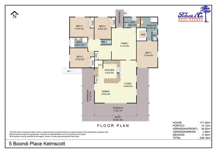 Floorplan of Homely house listing, 5 Boondi Place, Kelmscott WA 6111