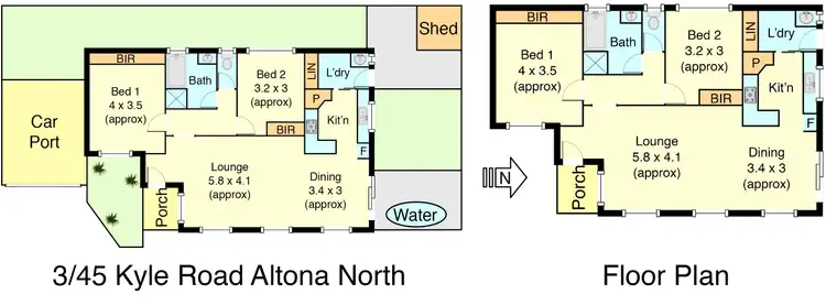Floorplan of Homely unit listing, 3/45 Kyle Road, Altona North VIC 3025