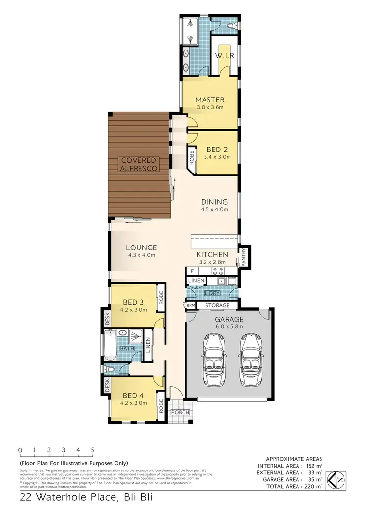 Floorplan of Homely house listing, 22 Waterhole Place, Bli Bli QLD 4560