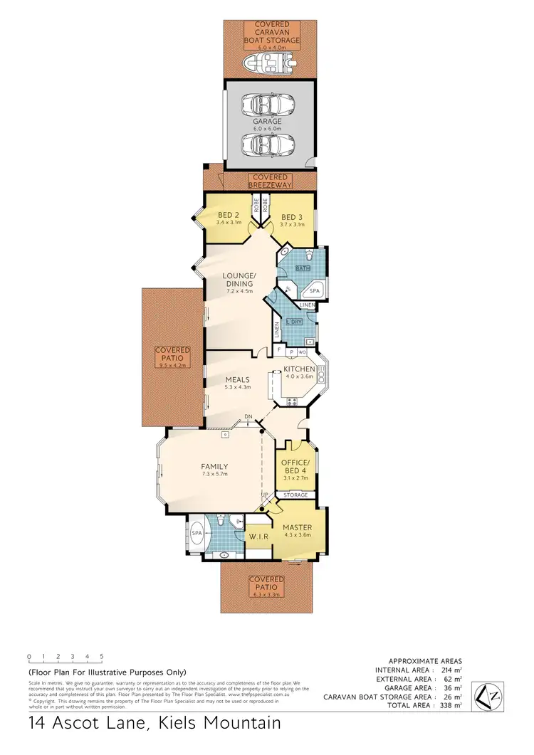 Floorplan of Homely house listing, 14 Ascot Lane, Kiels Mountain QLD 4559