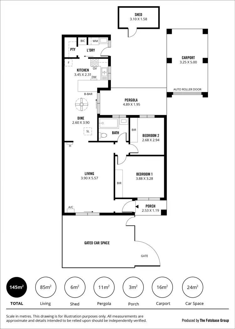 Floorplan of Homely unit listing, 2/12 Ralph street, Sturt SA 5047