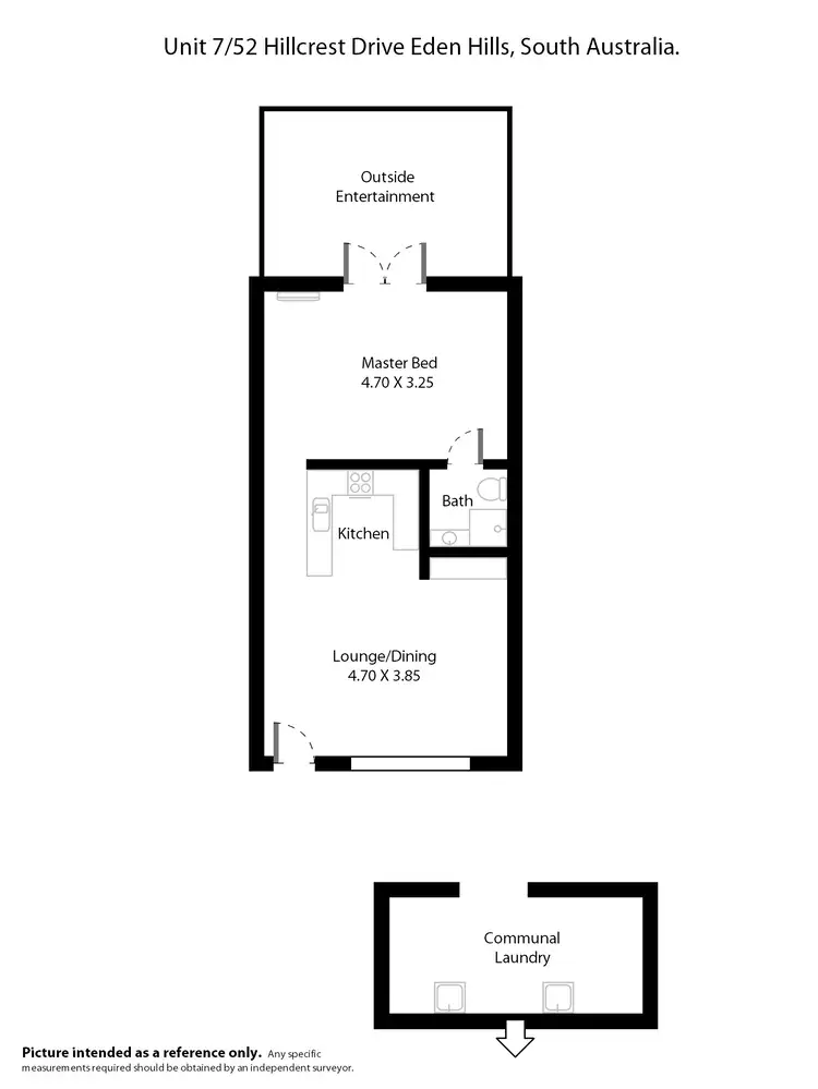 Floorplan of Homely unit listing, 7/52 Hillcrest Drive, Eden Hills SA 5050