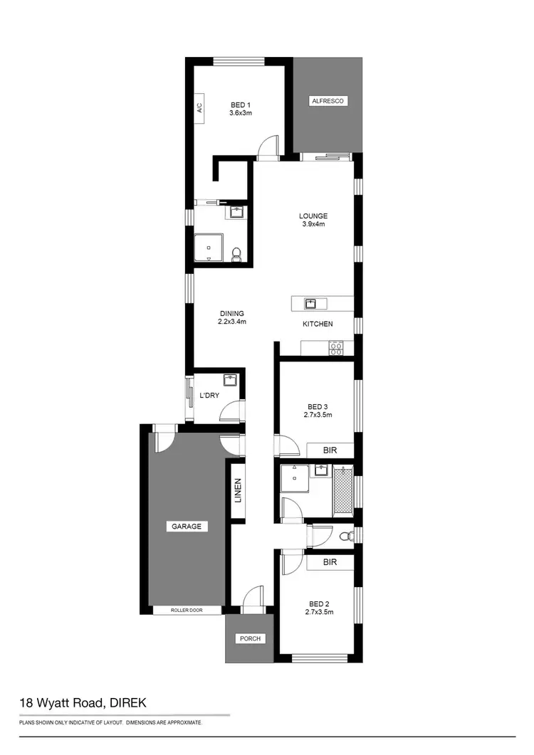 Floorplan of Homely house listing, 18 Wyatt Road, Direk SA 5110