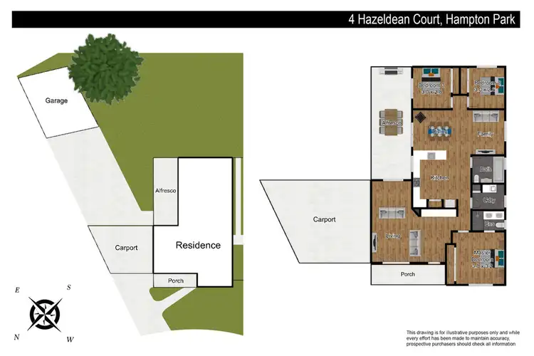 Floorplan of Homely house listing, 4 Hazeldean Crt, Hampton Park VIC 3976