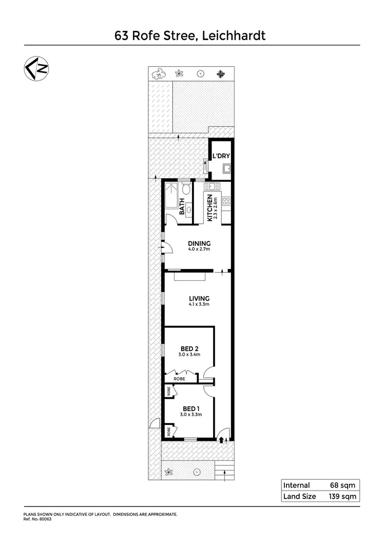 Floorplan of Homely house listing, 63 Rofe Street, Leichhardt NSW 2040