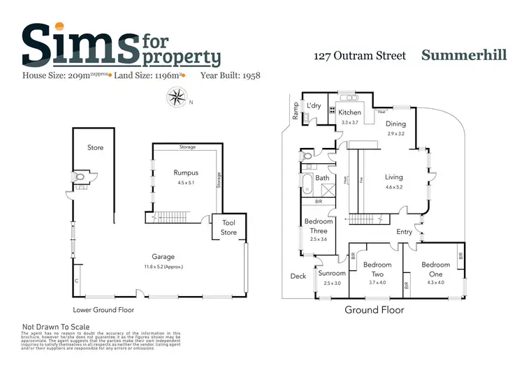 Floorplan of Homely house listing, 127 Outram Street, Summerhill TAS 7250