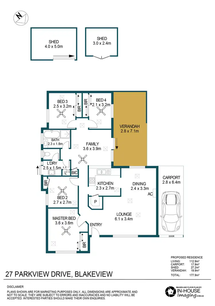 Floorplan of Homely house listing, 27 Parkview Drive, Blakeview SA 5114