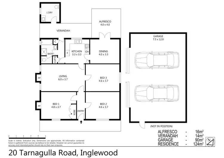 Floorplan of Homely house listing, 20 Tarnagulla Road, Inglewood VIC 3517