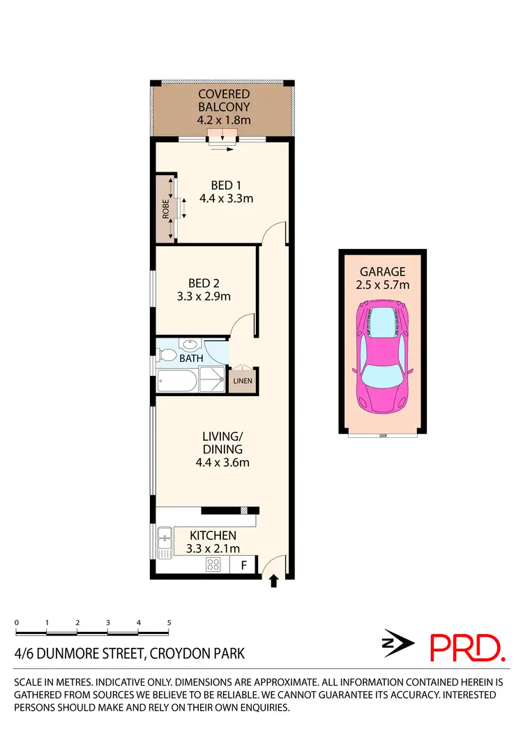 Floorplan of Homely apartment listing, 4/6 Dunmore Street, Croydon Park NSW 2133