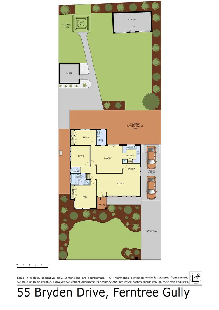 Floorplan of Homely house listing, 55 Bryden Drive, Ferntree Gully VIC 3156