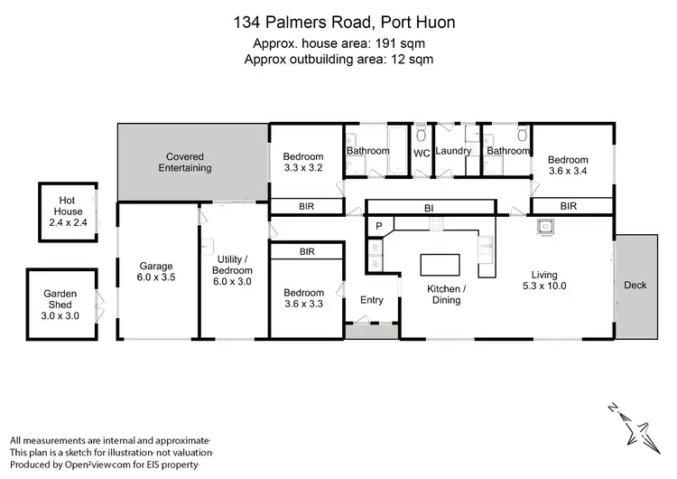 Floorplan of Homely house listing, 134 Palmers Road, Port Huon TAS 7116