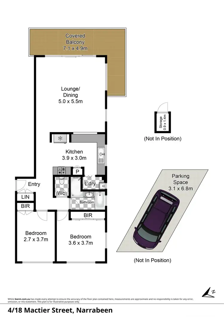 Floorplan of Homely apartment listing, 4/18 Mactier Street, Narrabeen NSW 2101