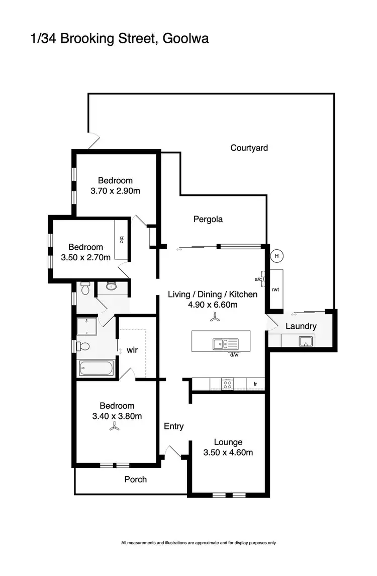 Floorplan of Homely house listing, 1/34 Brooking Street, Goolwa SA 5214