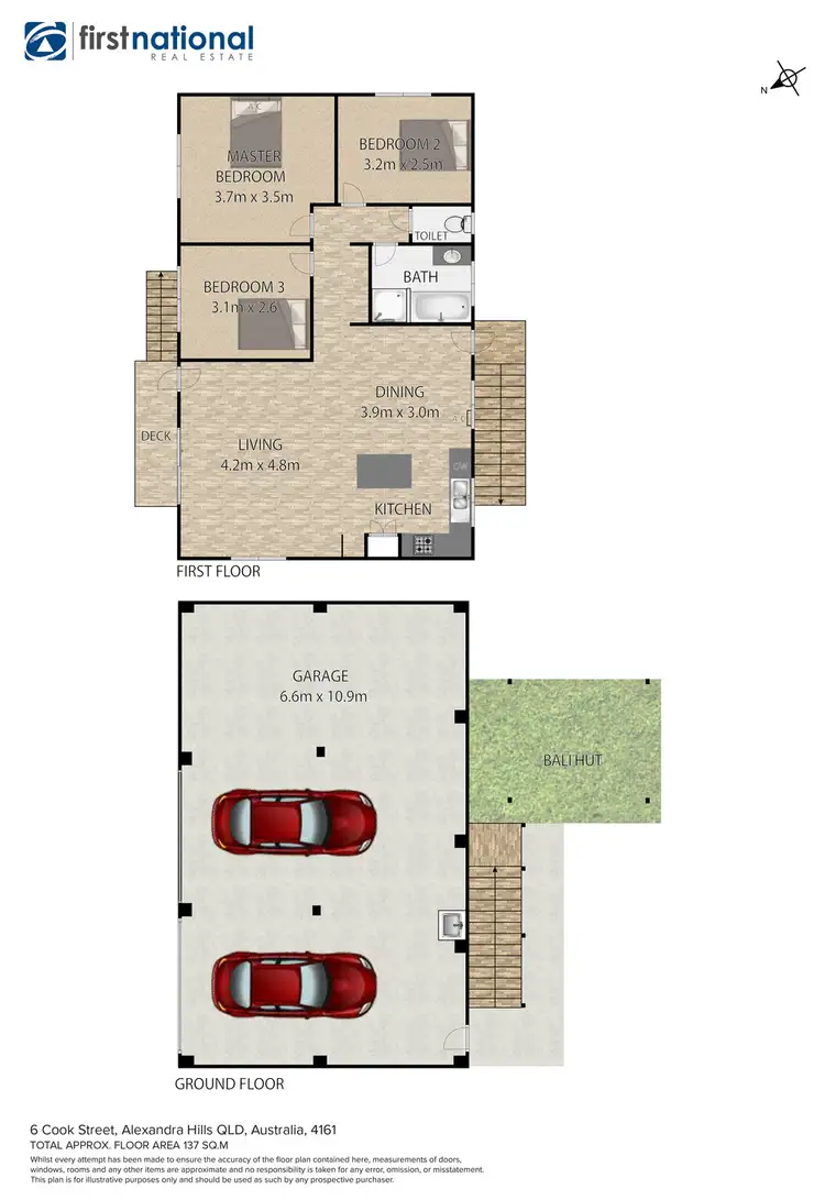 Floorplan of Homely house listing, 6 Cook Street, Alexandra Hills QLD 4161