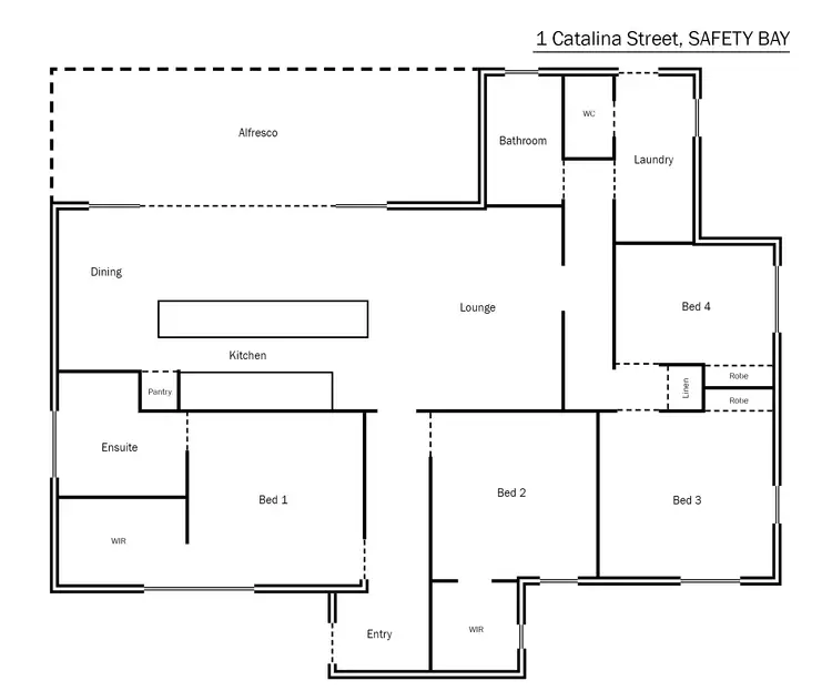 Floorplan of Homely house listing, 1 Catalina Street, Safety Bay WA 6169
