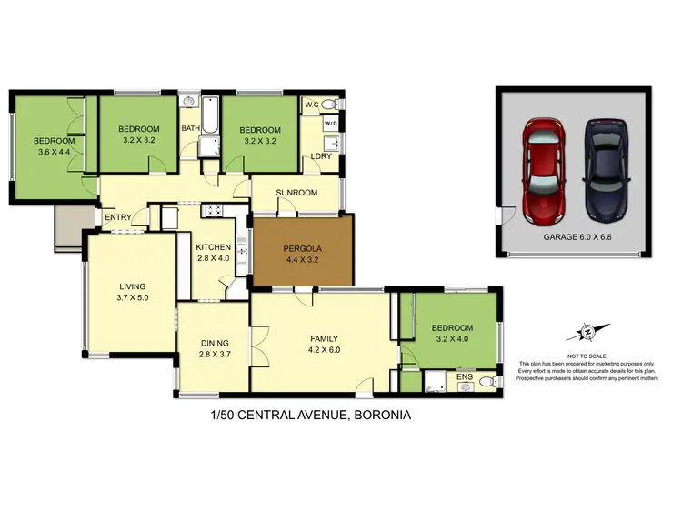 Floorplan of Homely unit listing, 1/50 Central Avenue, Boronia VIC 3155