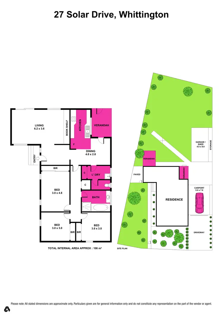 Floorplan of Homely house listing, 27 Solar Drive, Whittington VIC 3219